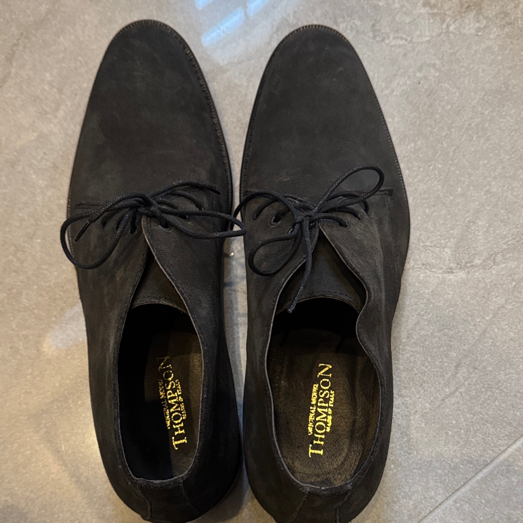 Thompson Dark Grey Suede Men's Oxfords